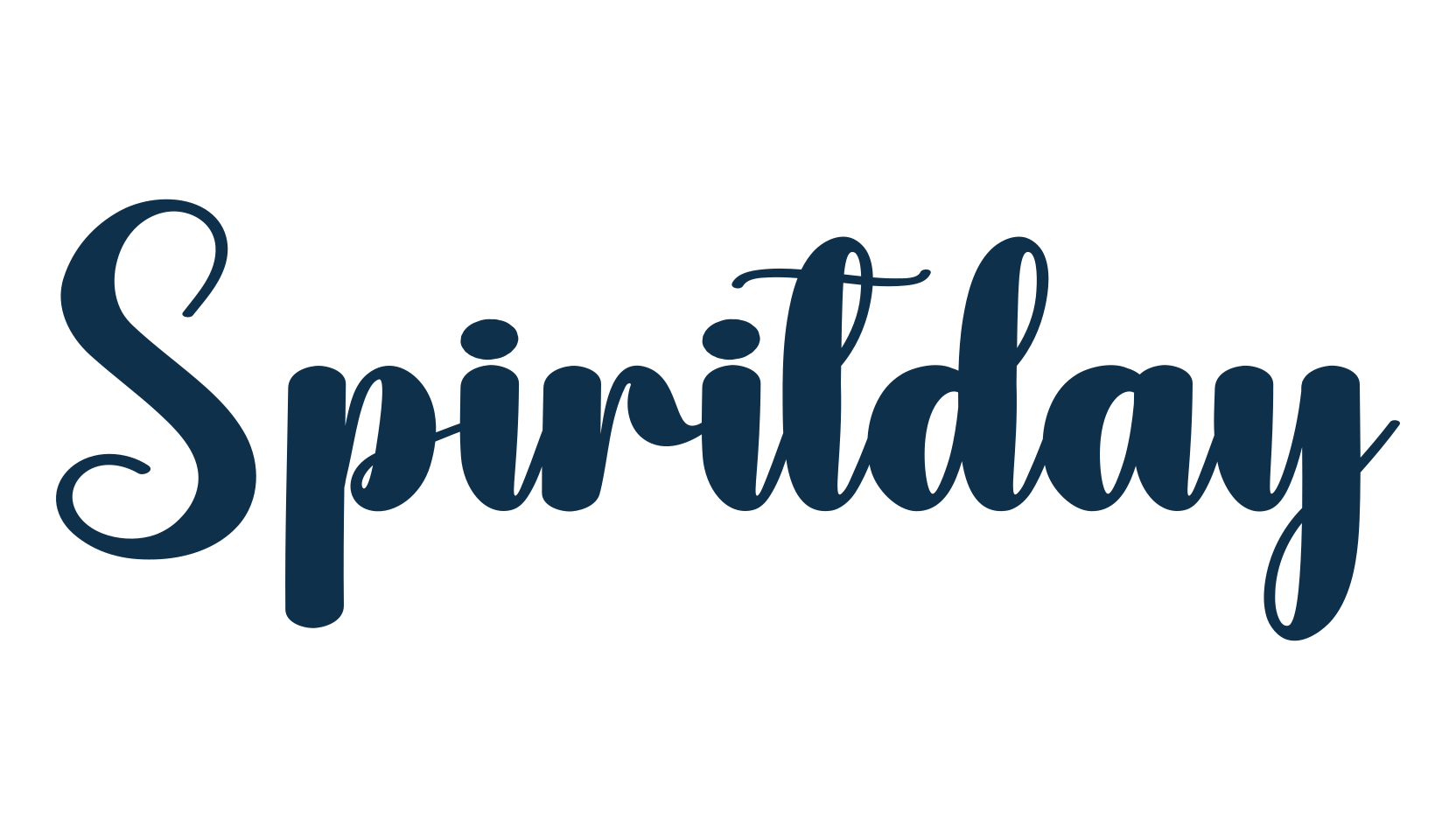 Spiritday, fancy decorative font preview