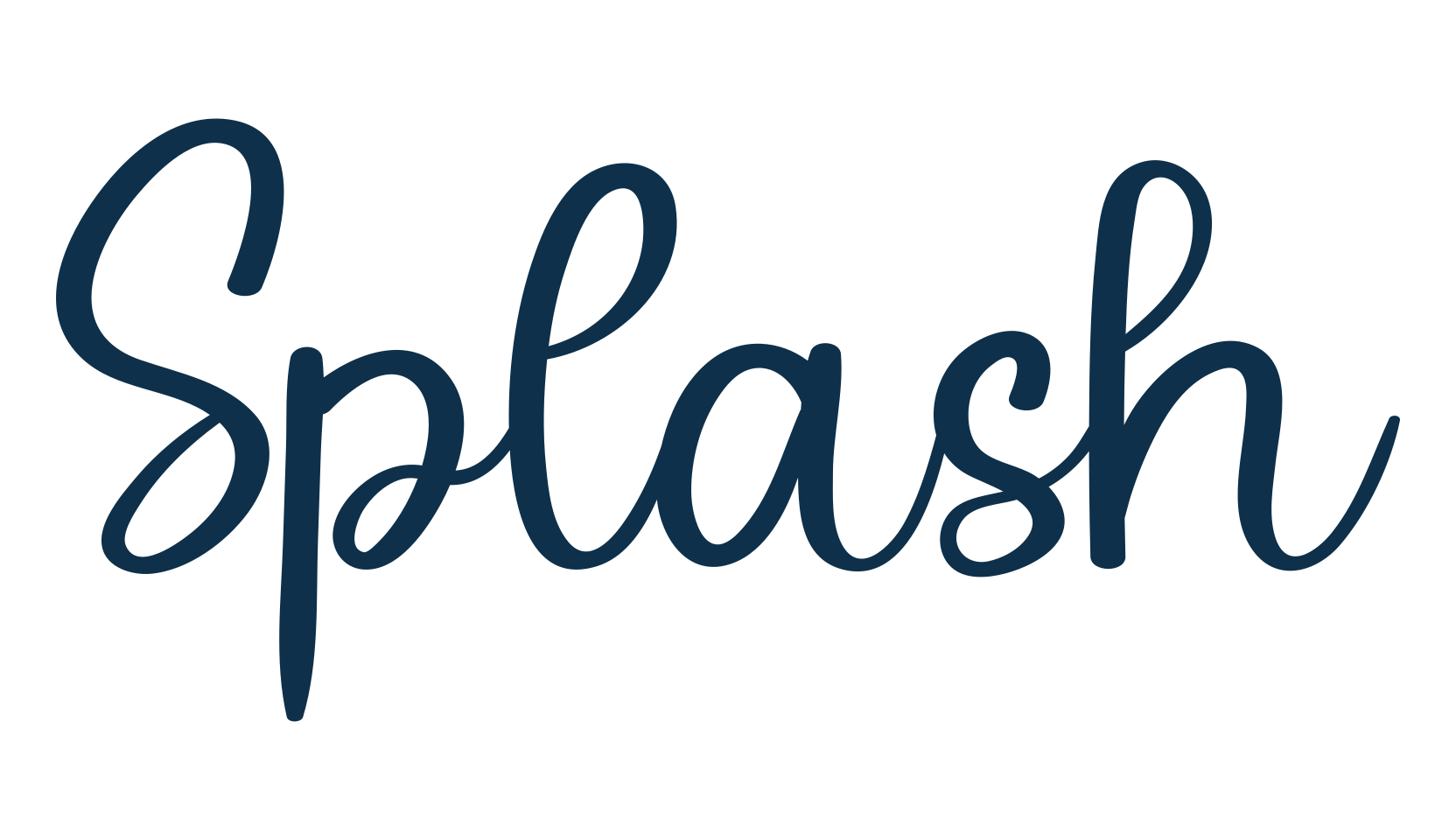 Splash (splash-3), fancy decorative font preview