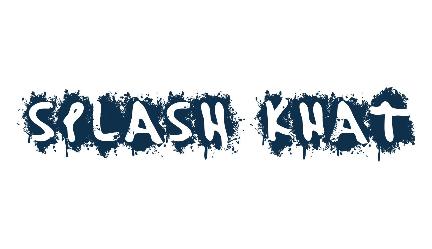 Splash Khat, script trash fancy decorative calligraphy font preview