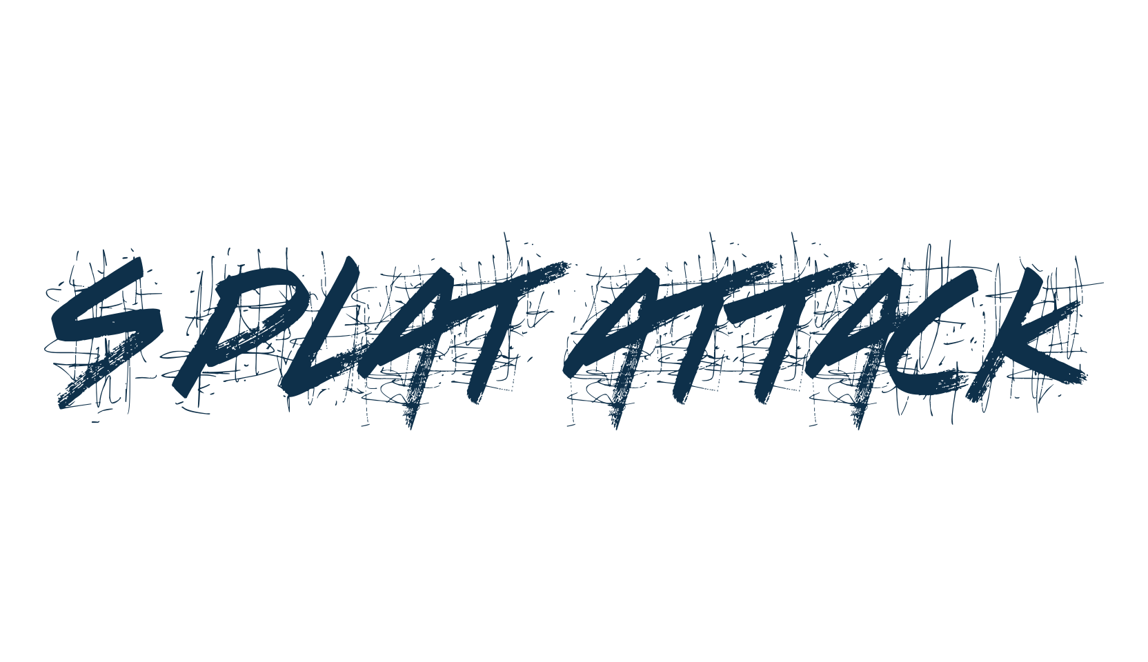 Splat Attack, trash font preview