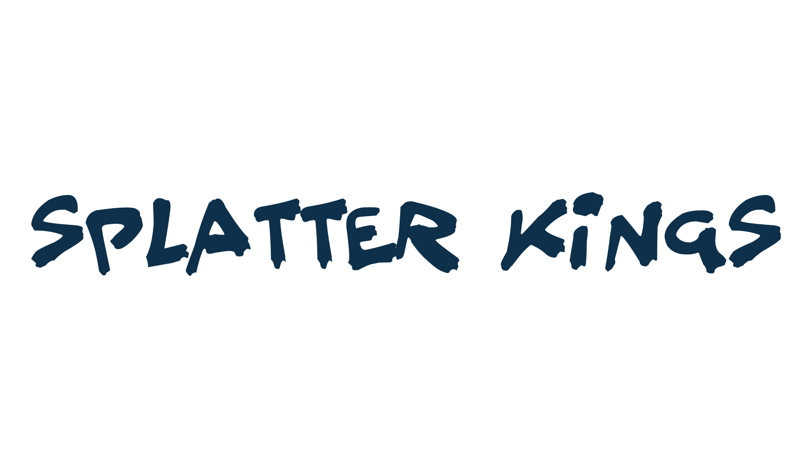 Splatter Kings, script graffiti fancy decorative calligraphy font preview