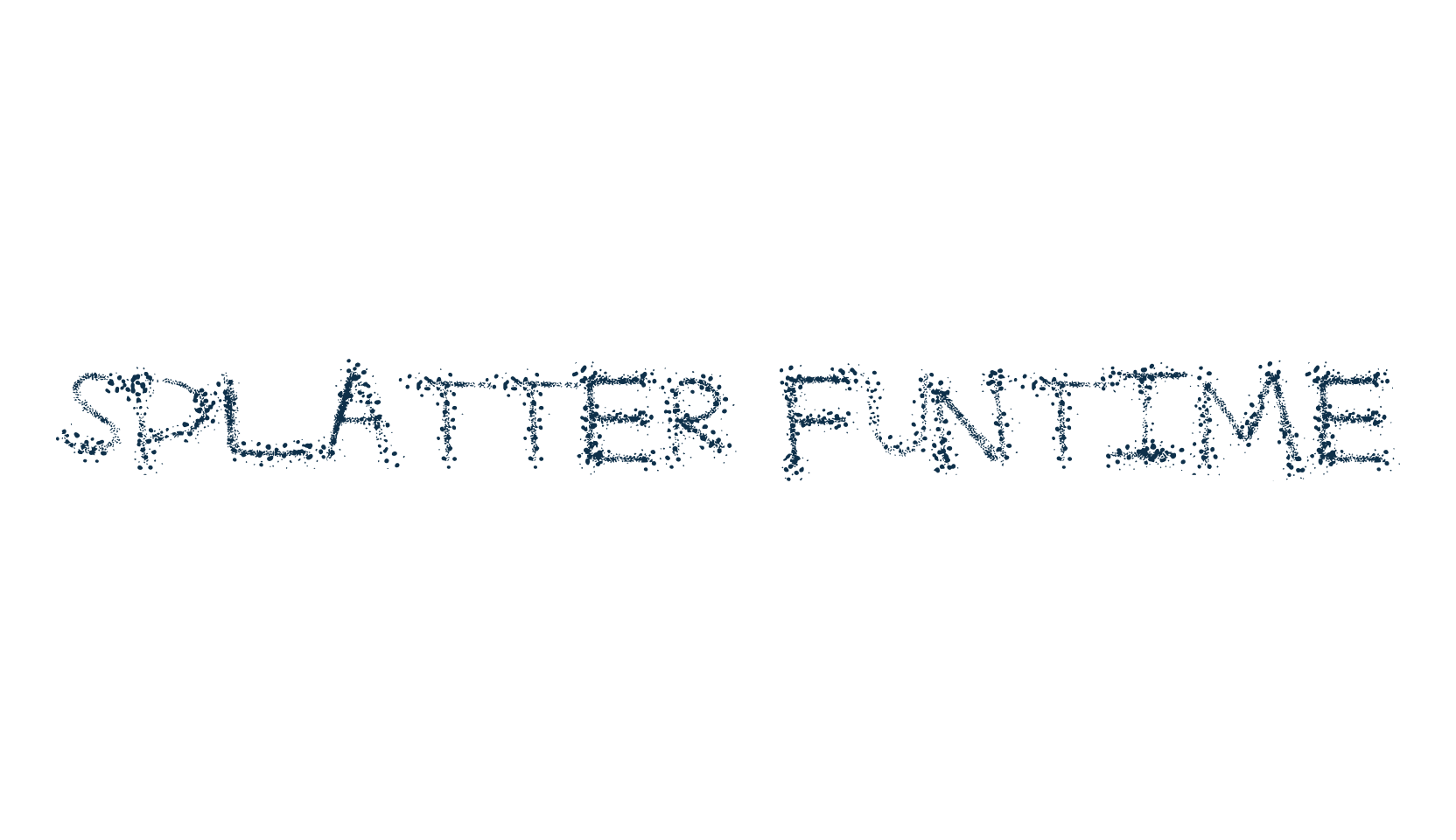 Splatter Funtime, halloween font preview