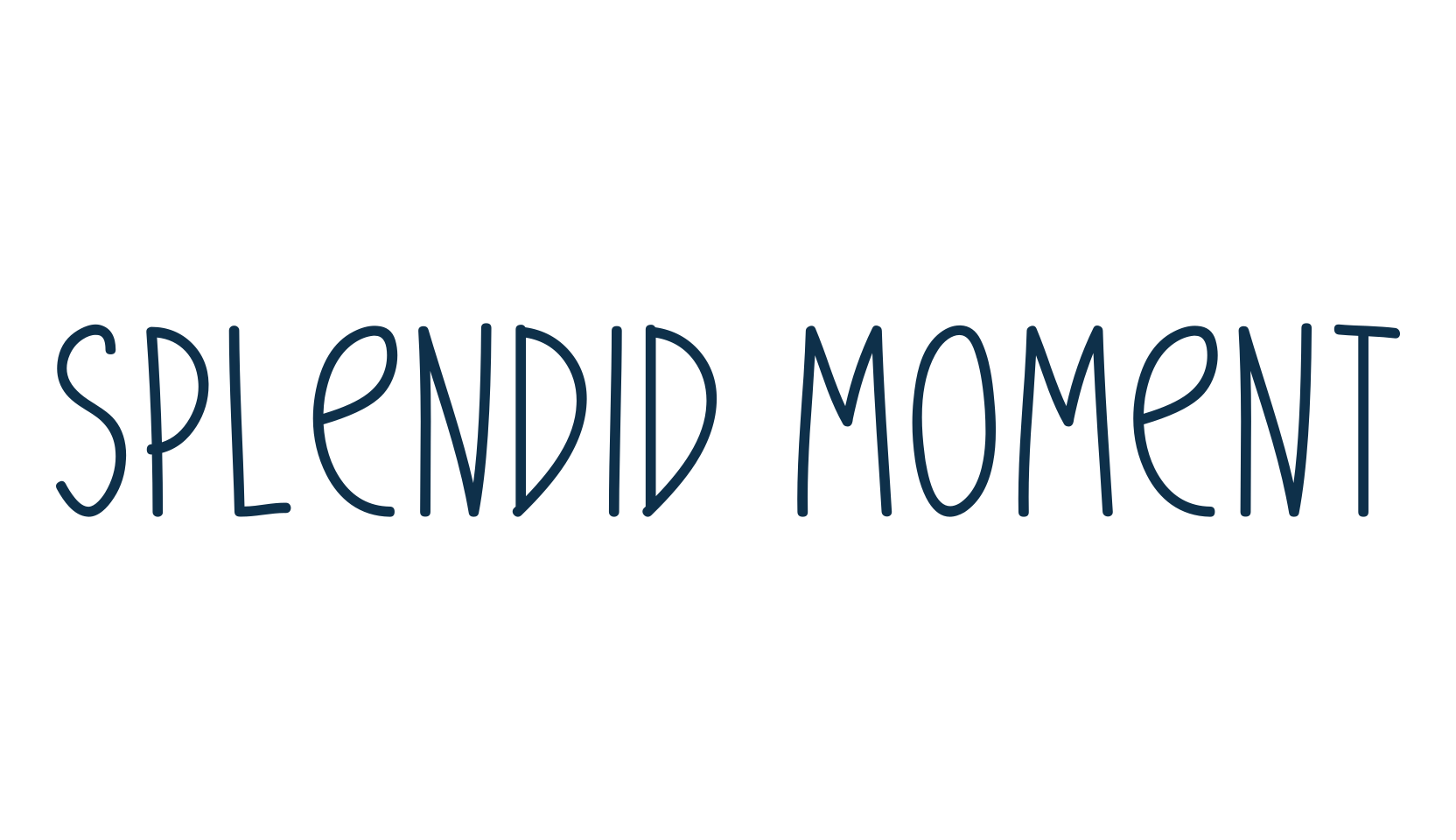 Splendid Moment, script handwritten fancy decorative calligraphy font preview