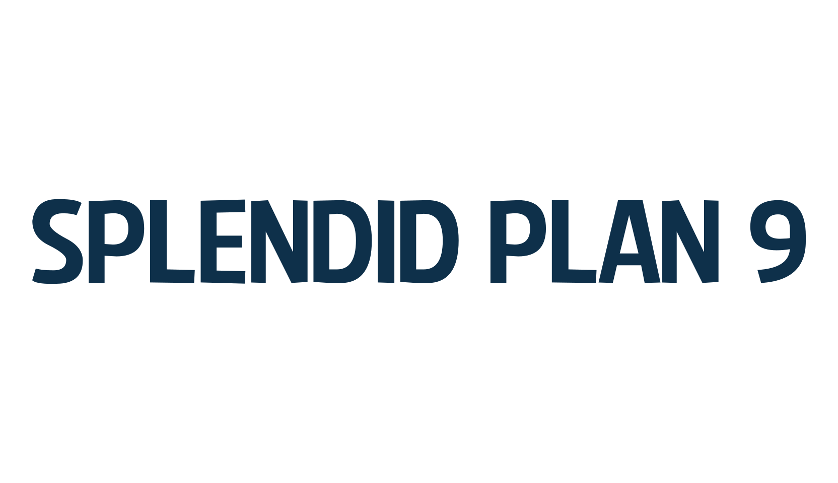 Splendid Plan 9, basic sans serif font preview