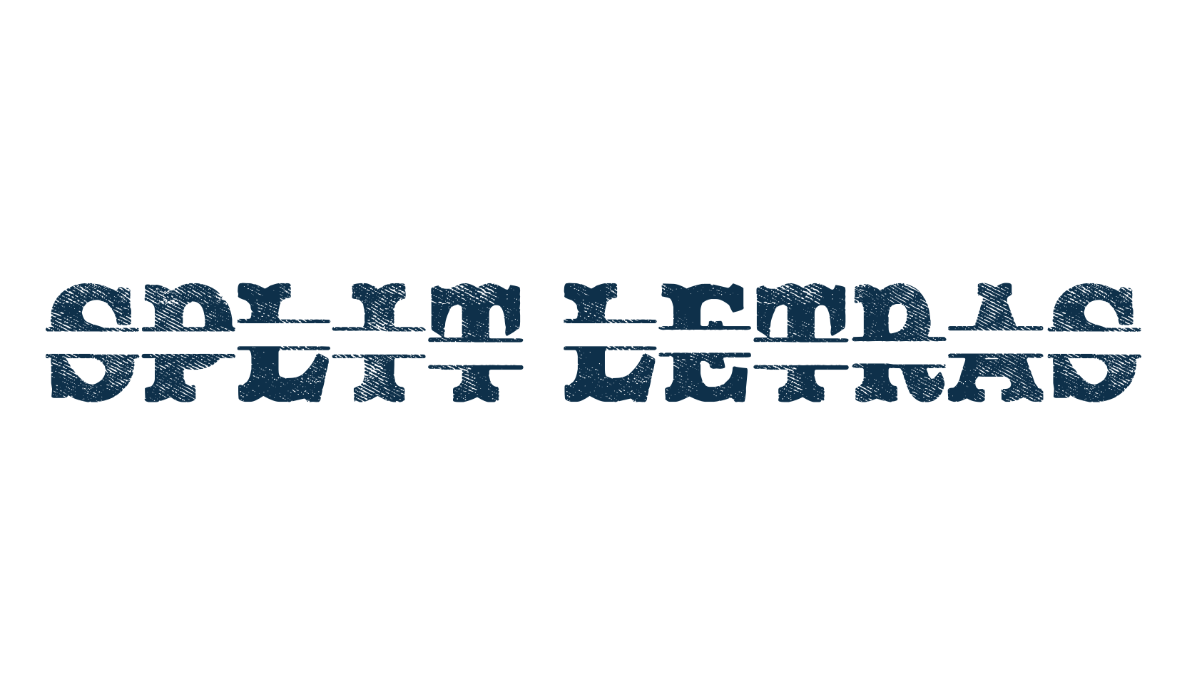 Split Letras, initials font preview