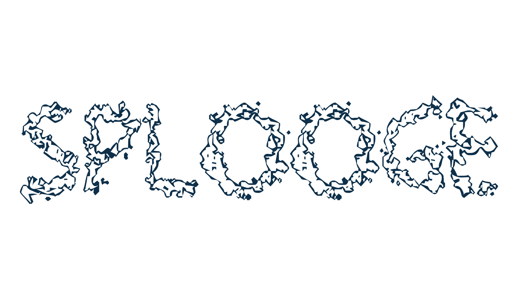 Splooge, destroy font preview