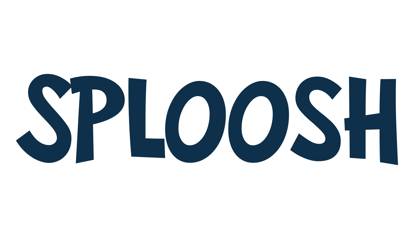 Sploosh, fancy cartoon decorative comic font preview