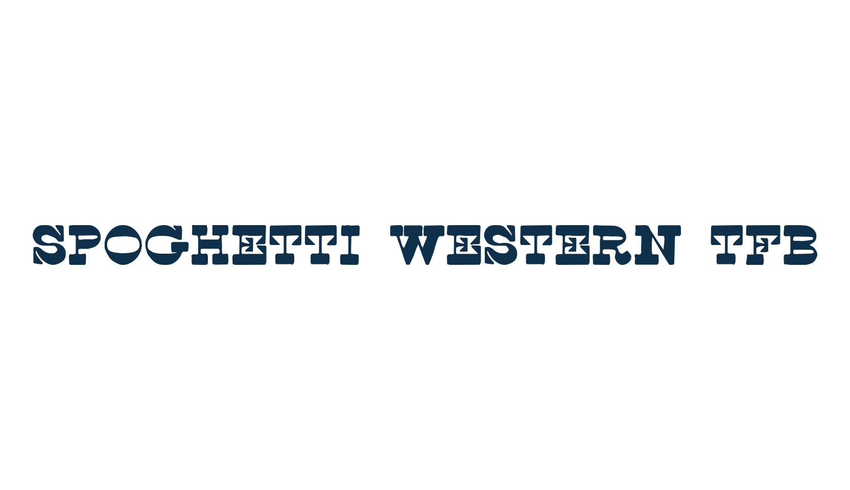 Spoghetti Western TFB, western font preview