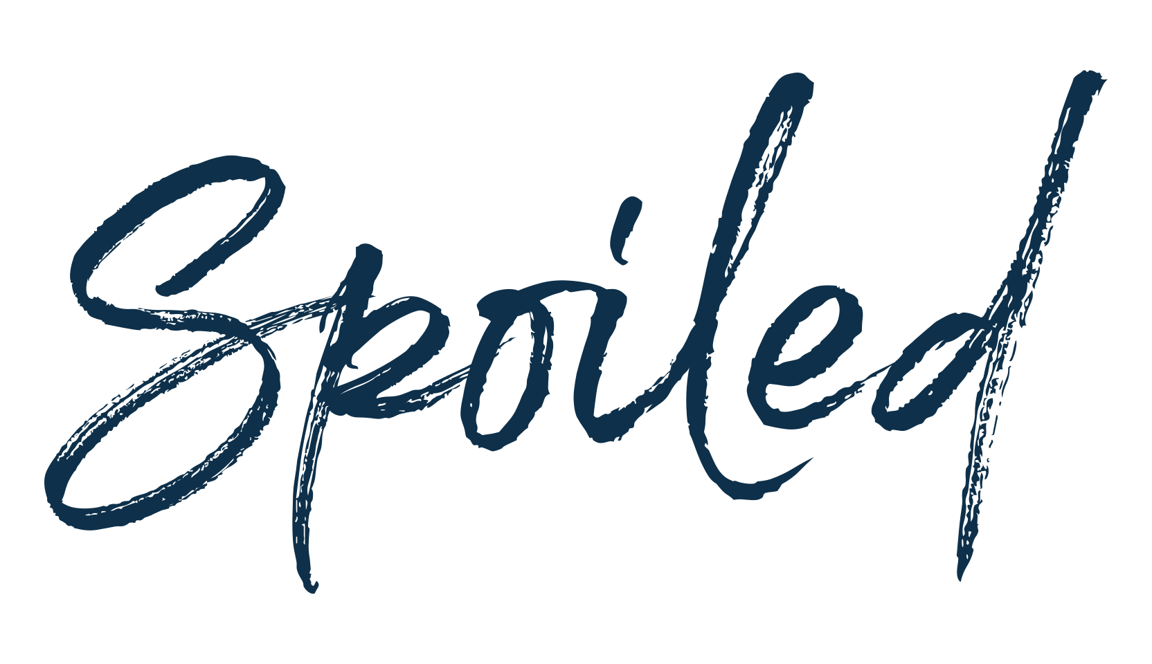 Spoiled, script brush fancy decorative calligraphy font preview
