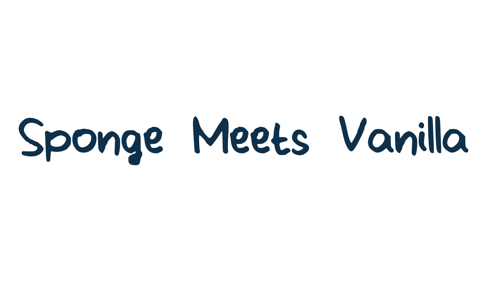 Sponge Meets Vanilla, script handwritten fancy decorative calligraphy font preview