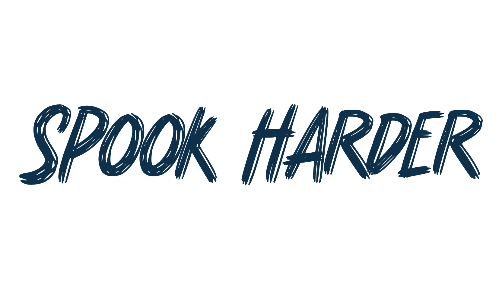 Spook Harder, brush font preview