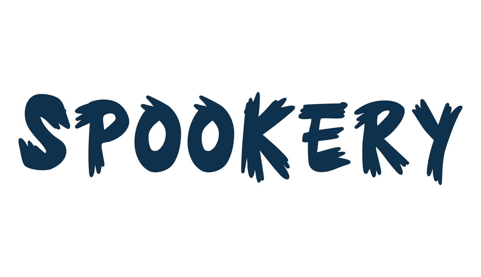 Spookery, halloween font preview