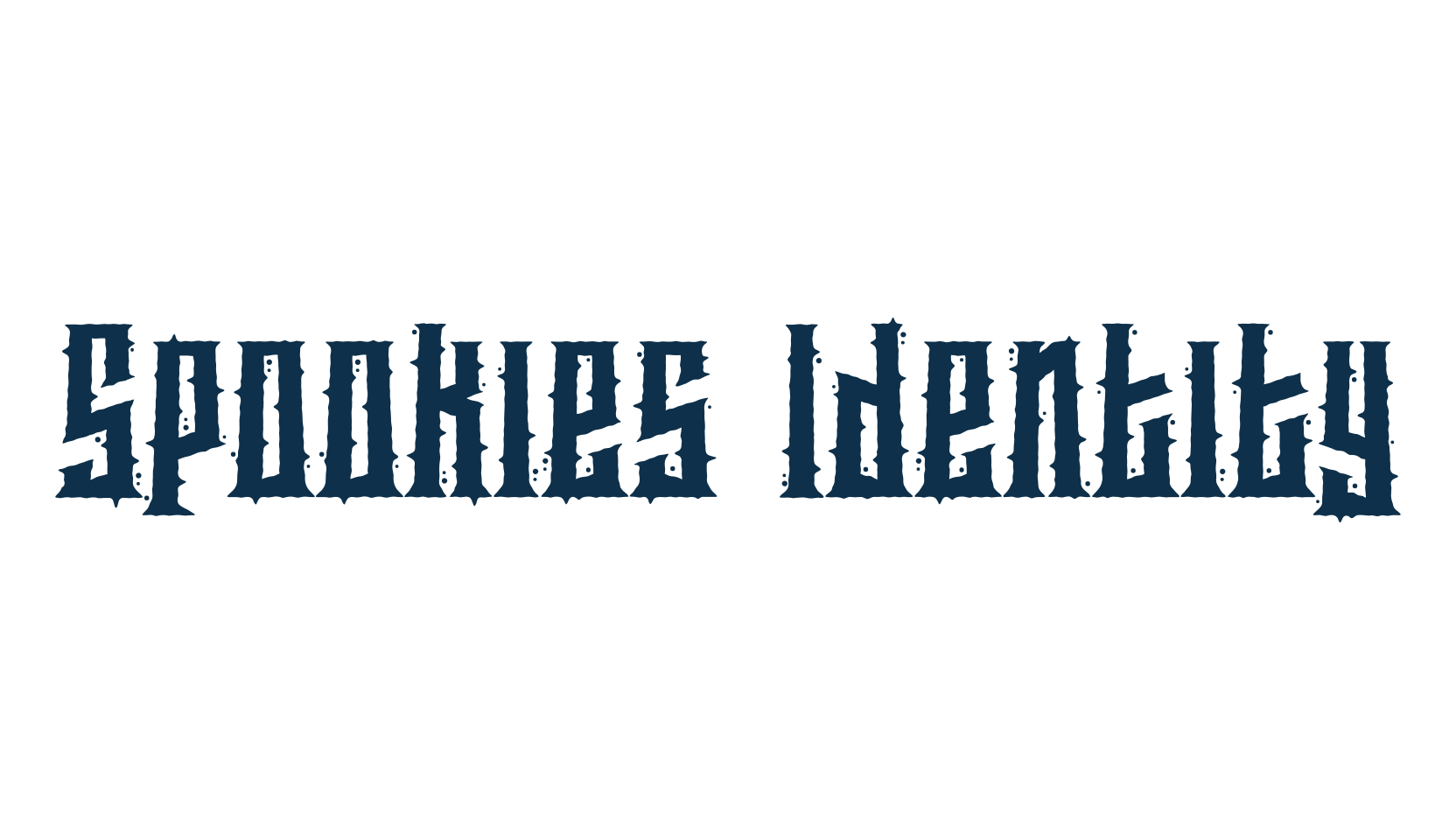 Spookies Identity, display market font preview