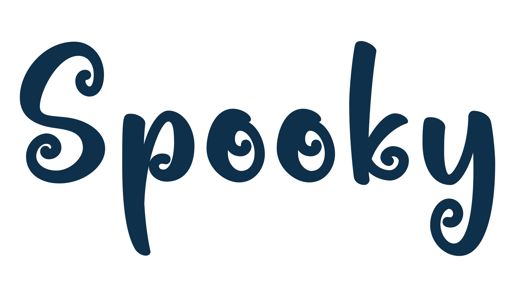 Spooky (spooky-4), fancy decorative font preview