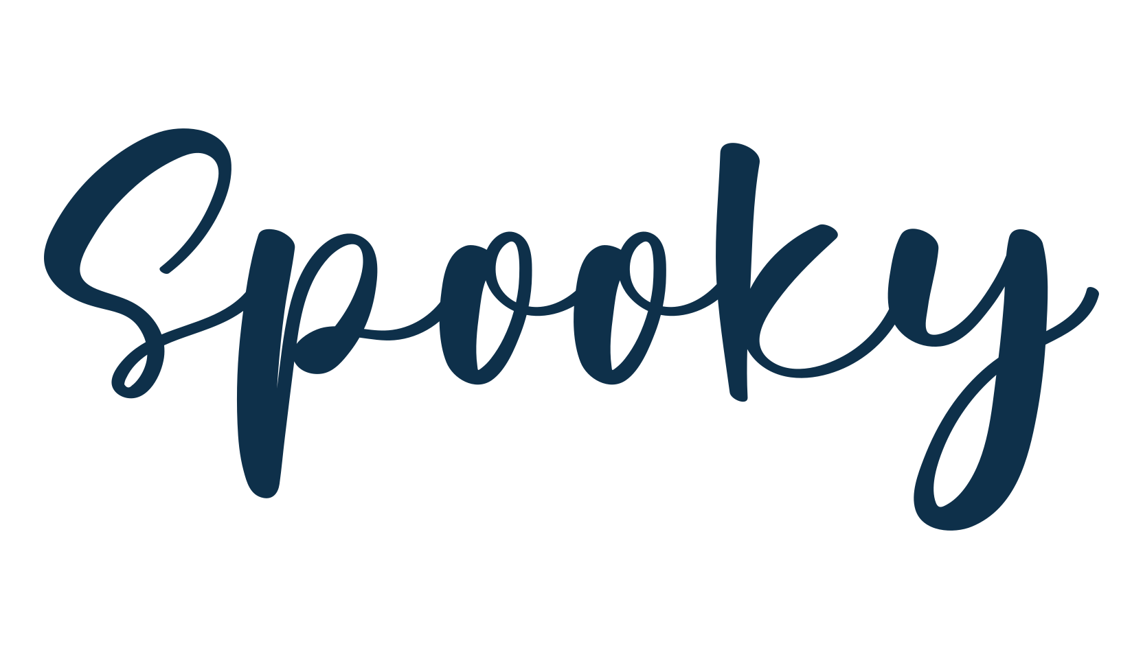 Spooky, script handwritten fancy decorative calligraphy font preview