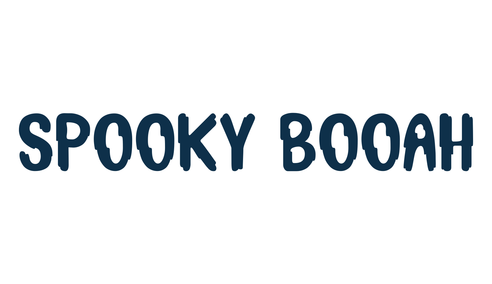 Spooky Booah, display market font preview