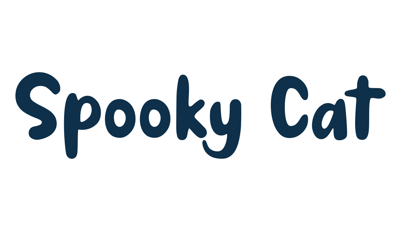 Spooky Cat, fancy cartoon decorative comic font preview