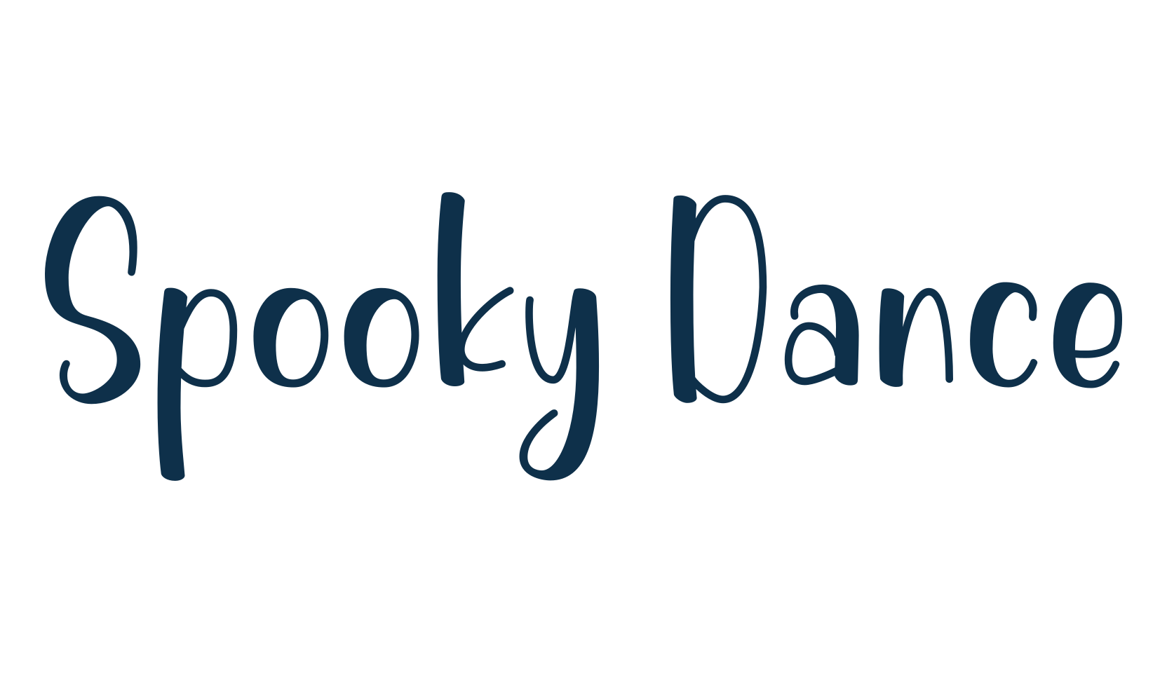 Spooky Dance, display market font preview