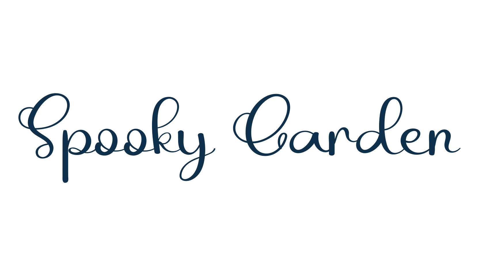 Spooky Garden, fancy decorative font preview