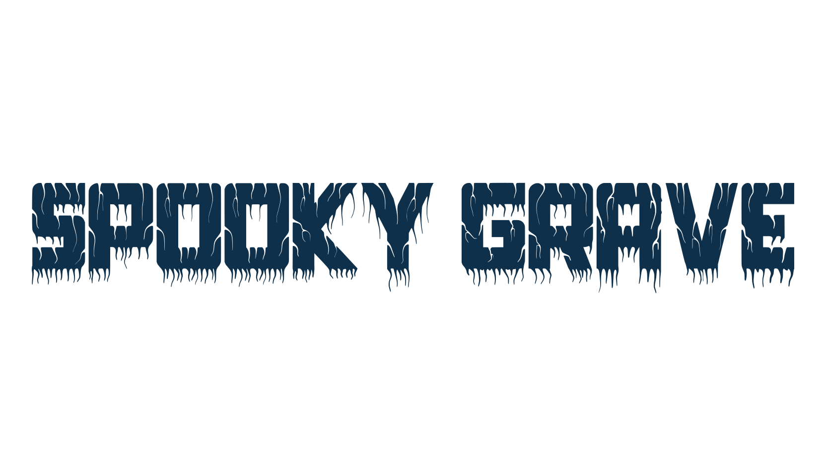 Spooky Grave, display market font preview