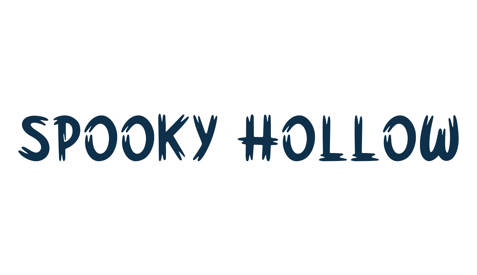Spooky Hollow, fancy decorative font preview