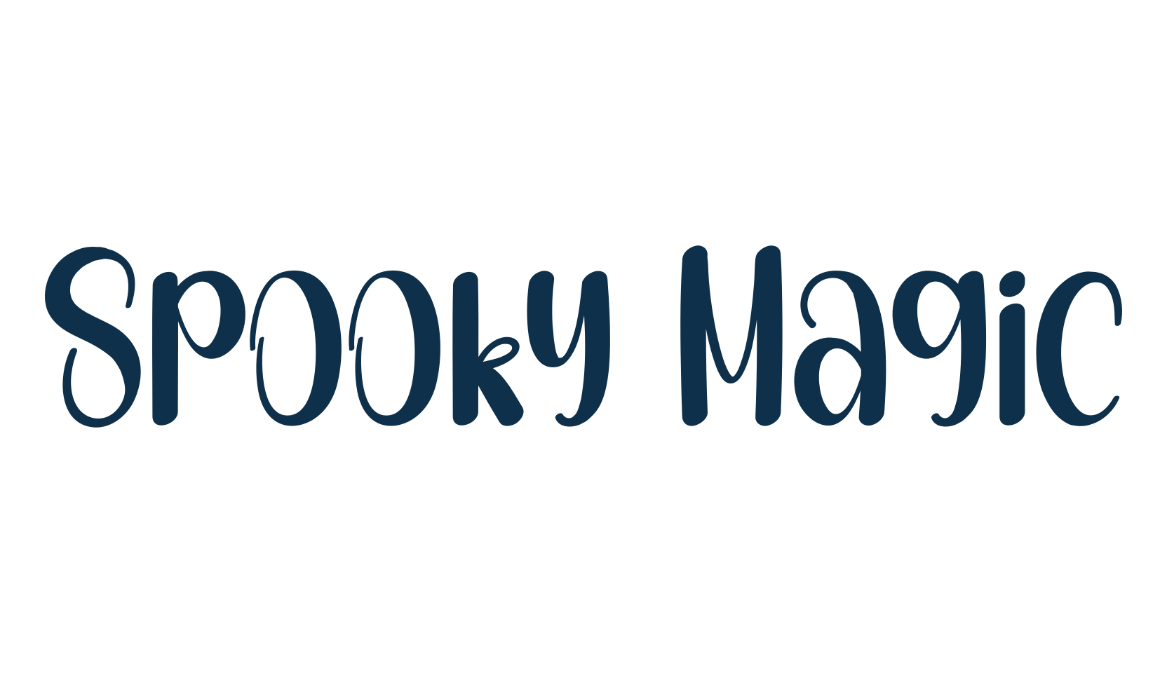Spooky Magic, fancy various decorative script calligraphy font preview