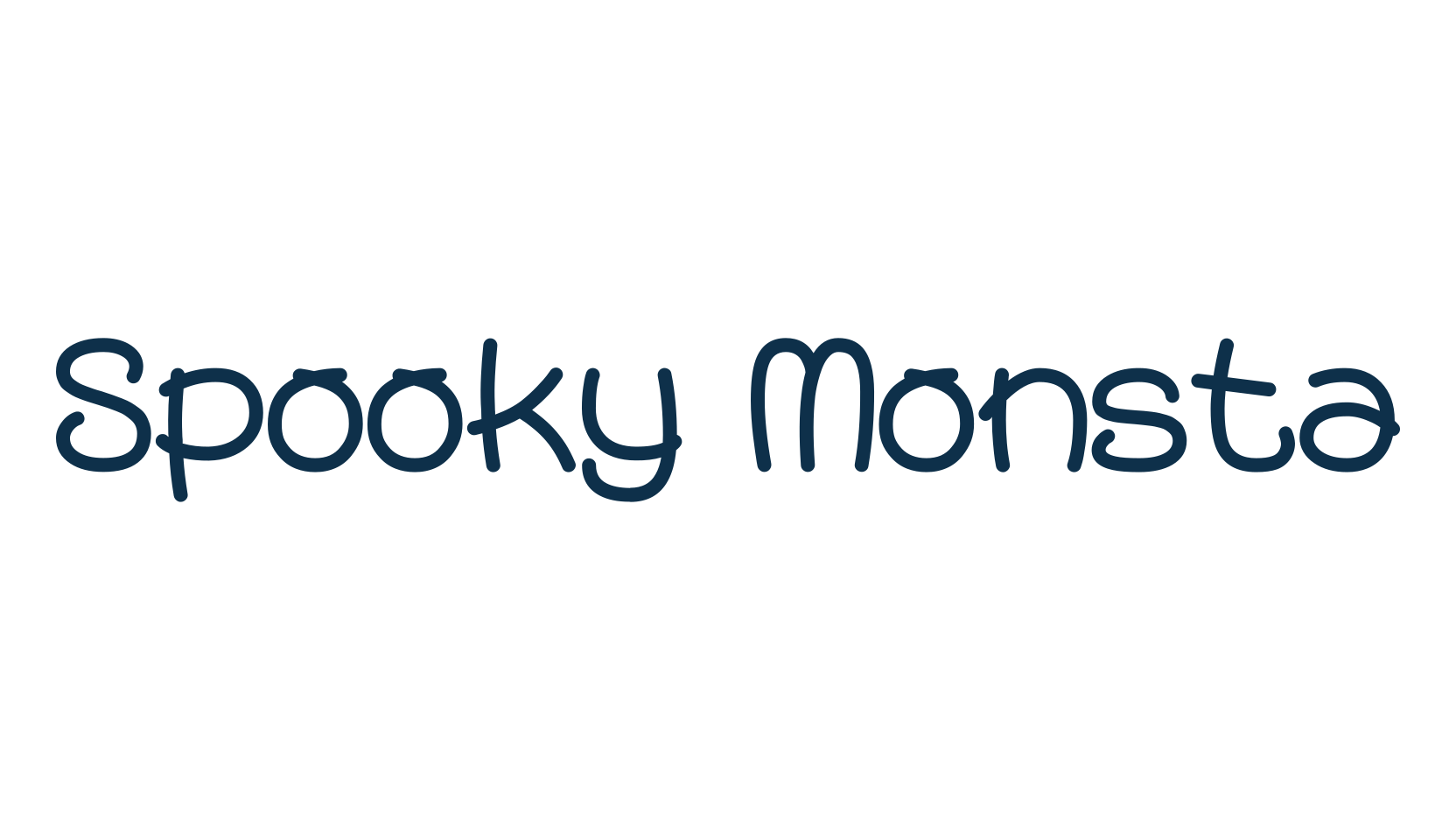 Spooky Monsta, display market font preview