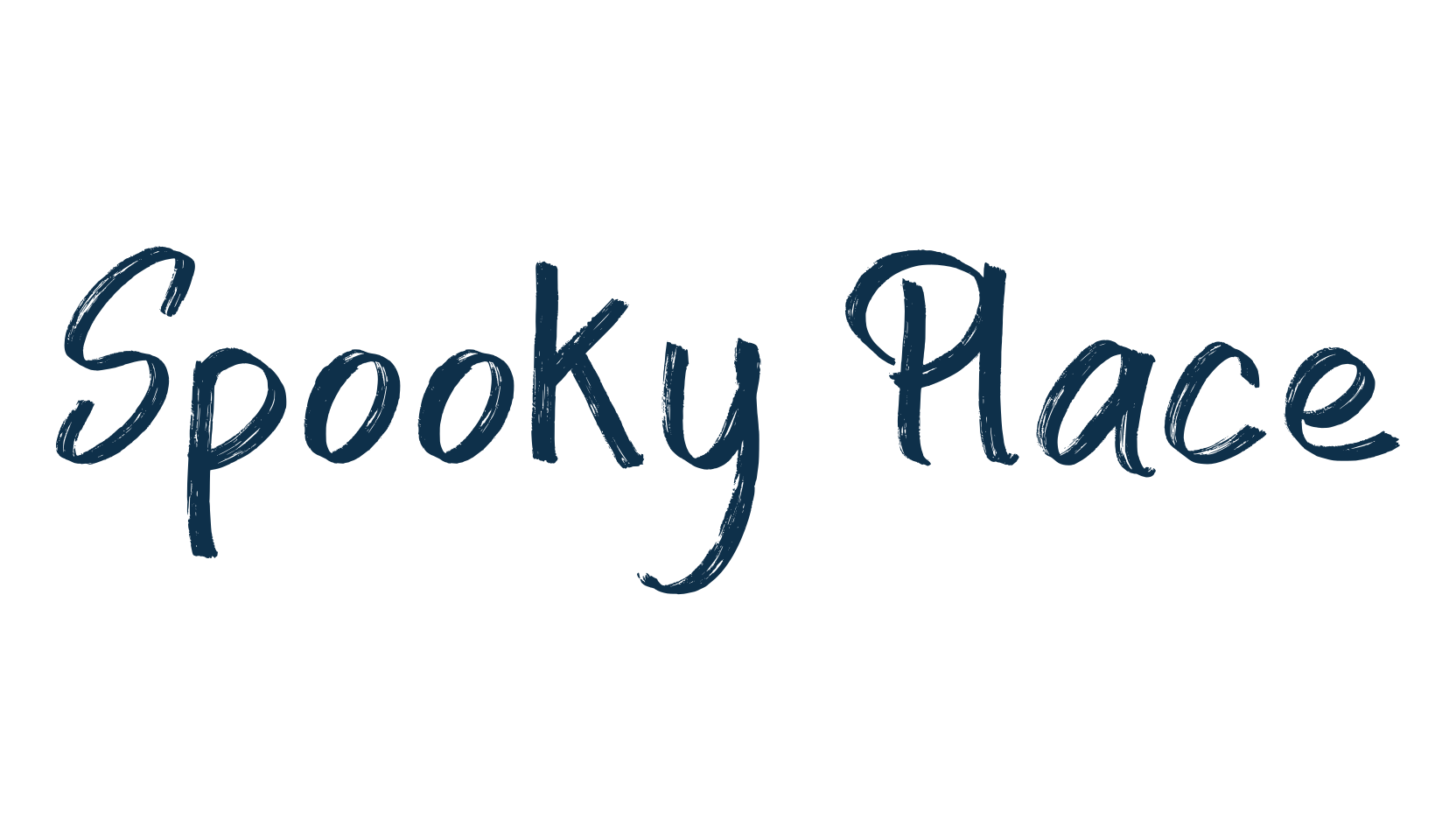 Spooky Place, display market font preview