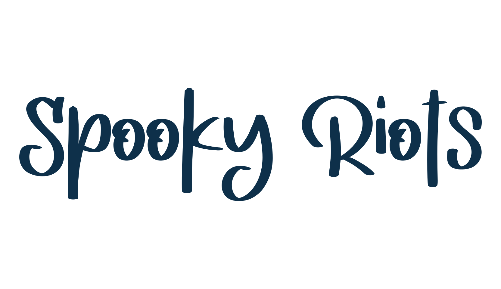 Spooky Riots, script handwritten fancy decorative calligraphy font preview