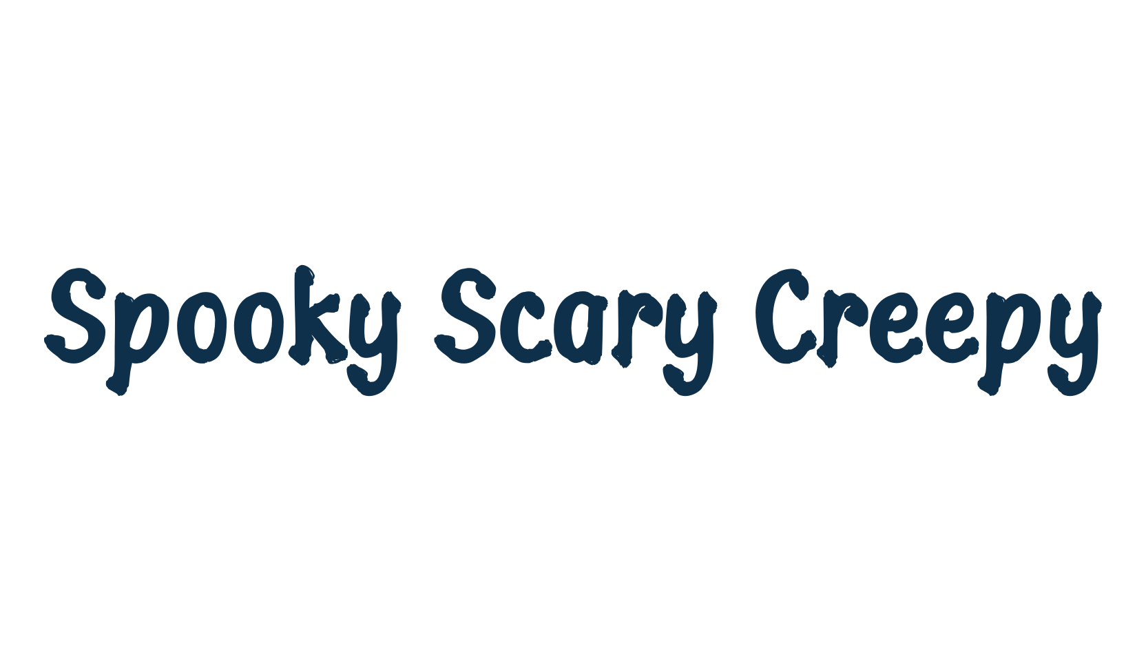 Spooky Scary Creepy, fancy decorative font preview