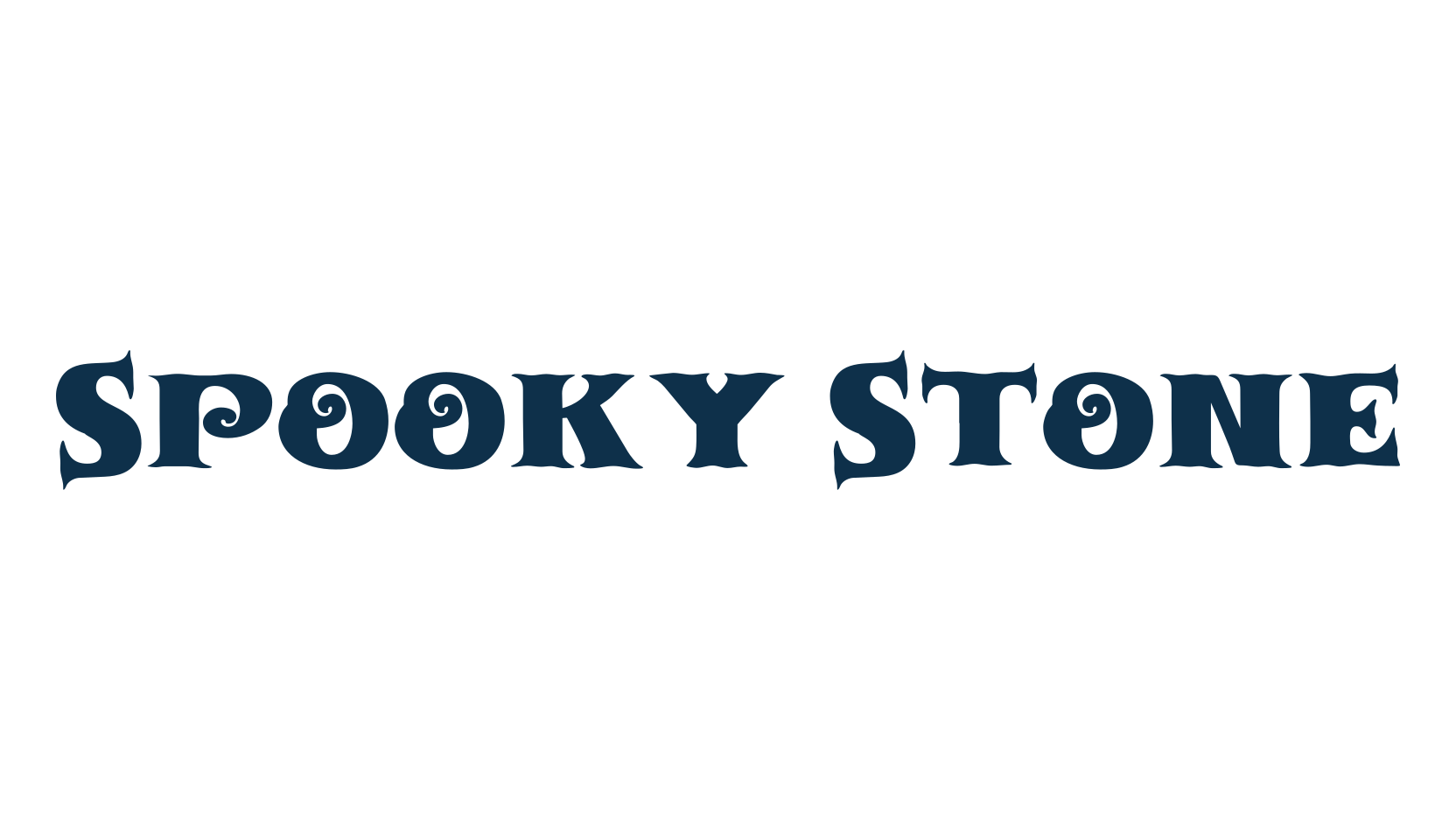 Spooky Stone, display market font preview