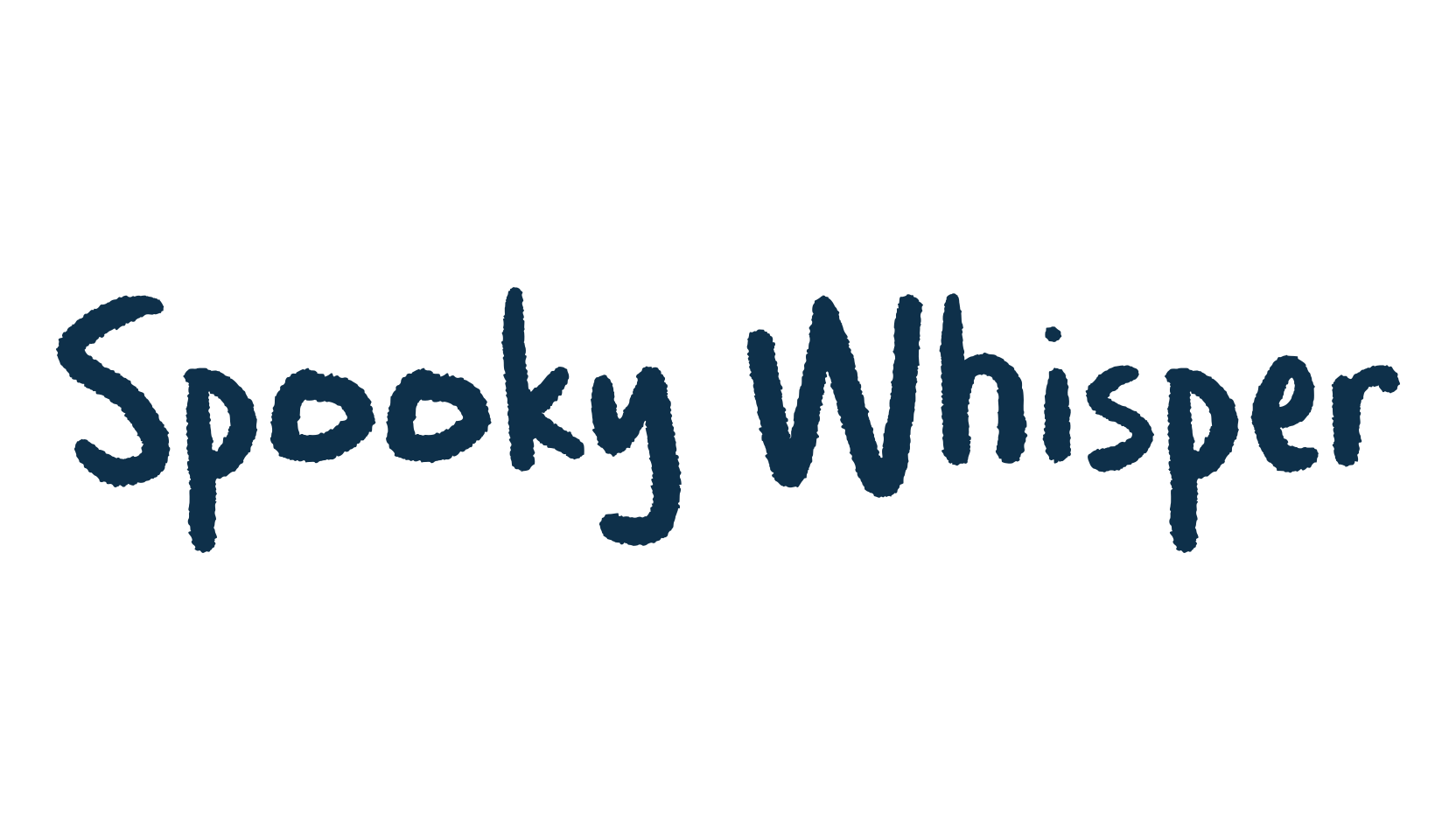 Spooky Whisper, display market font preview