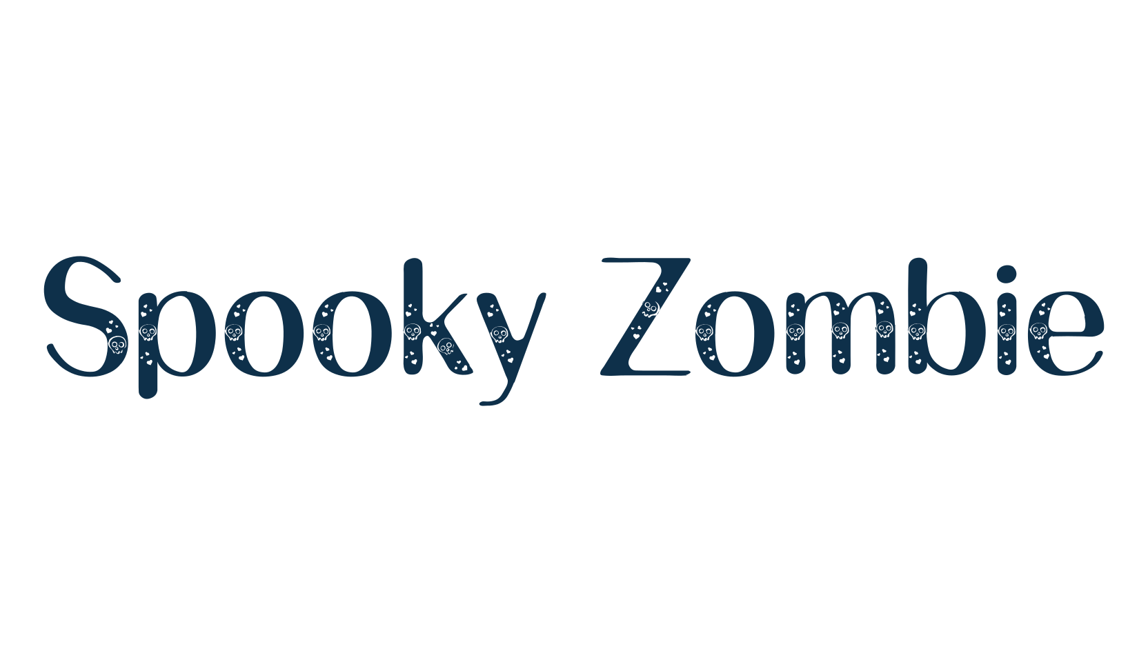 Spooky Zombie (spooky-zombie), fancy decorative font preview
