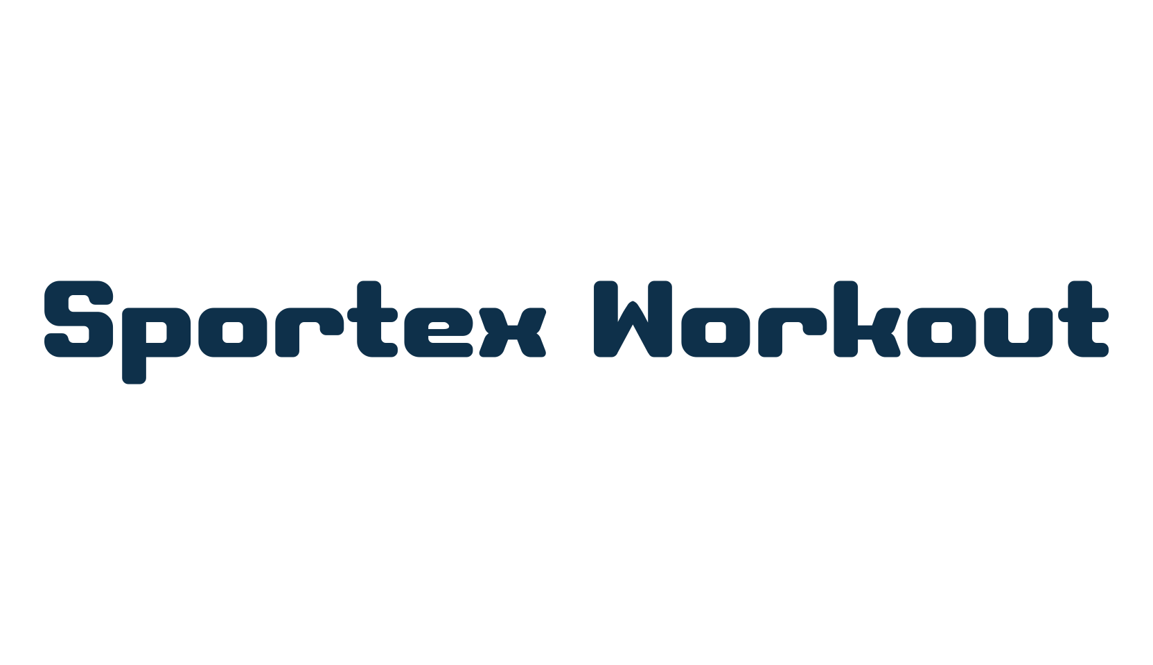 Sportex Workout, basic sans serif font preview