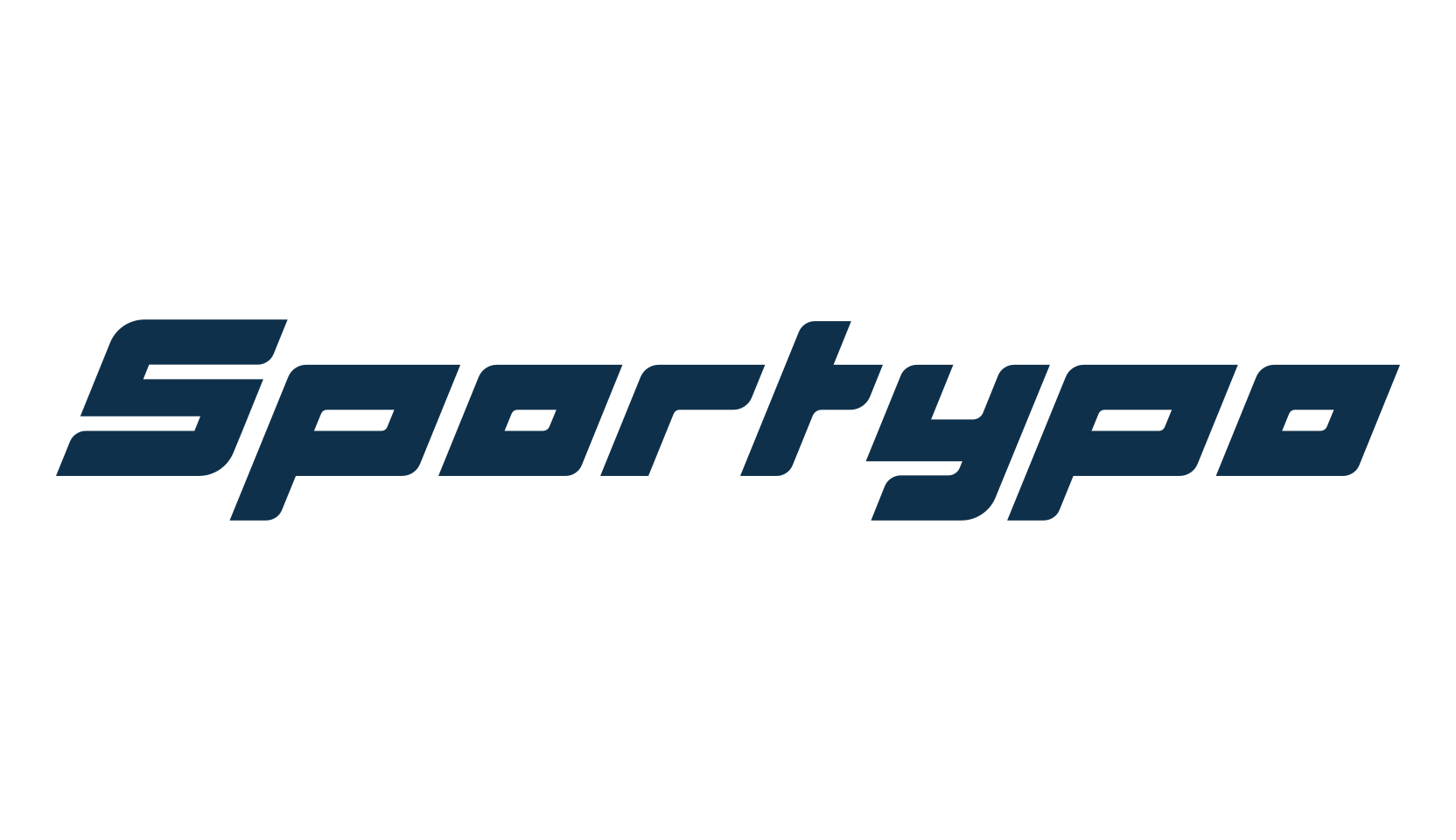 Sportypo, techno sci-fi font preview