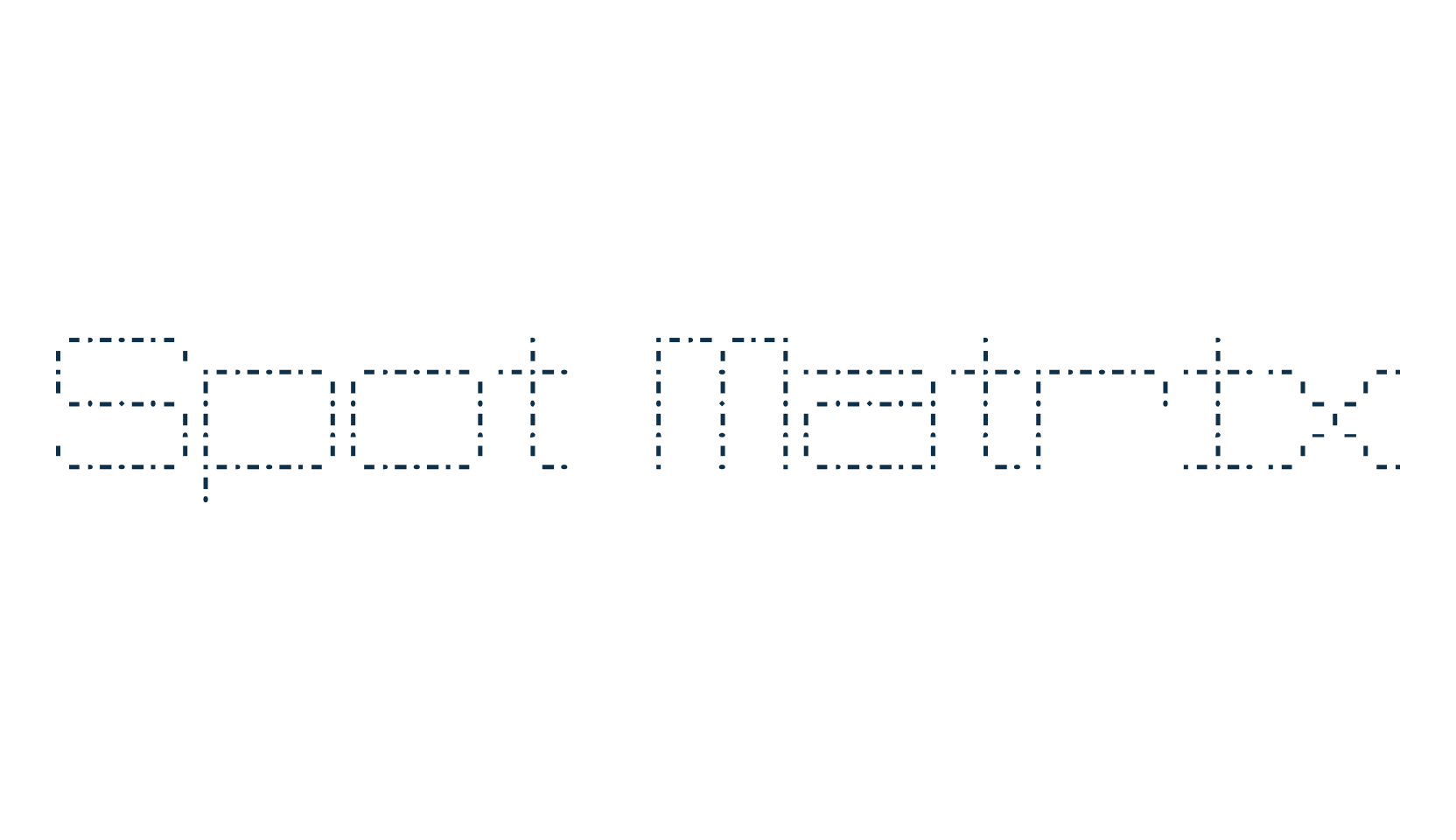 Spot Matrix, various font preview