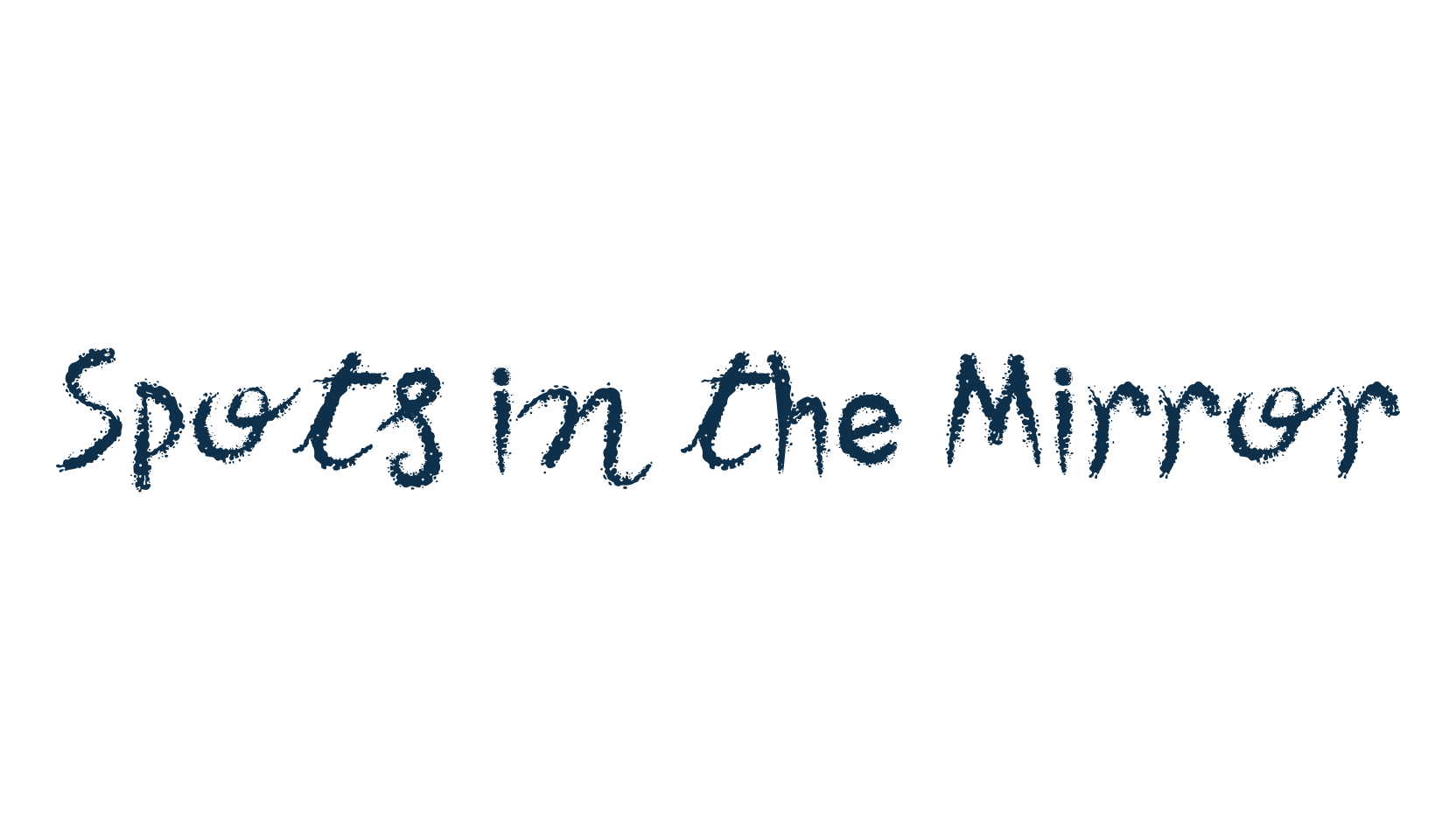 Spots in the Mirror, script trash fancy decorative calligraphy font preview