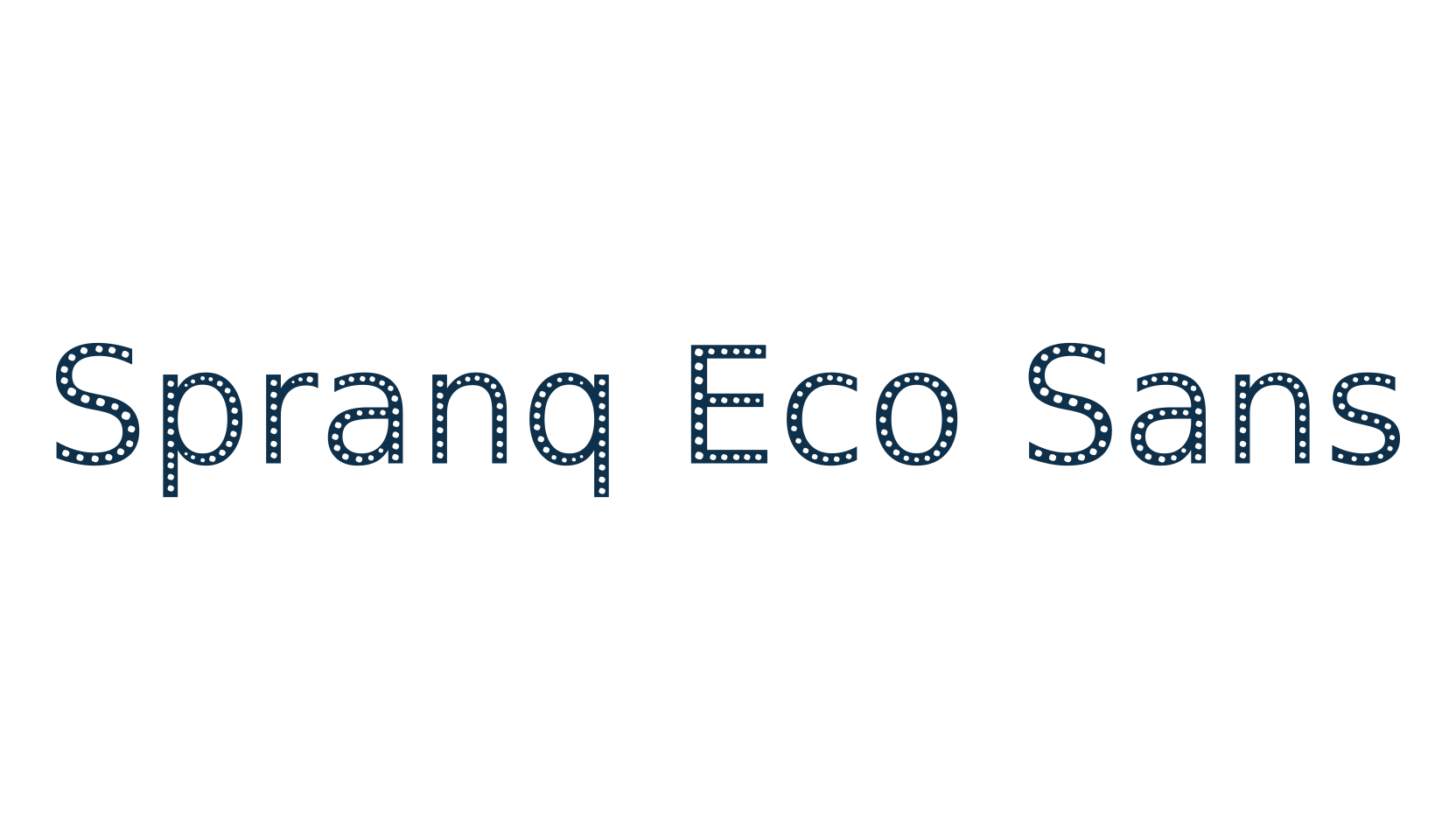 Spranq Eco Sans, fancy various basic font preview