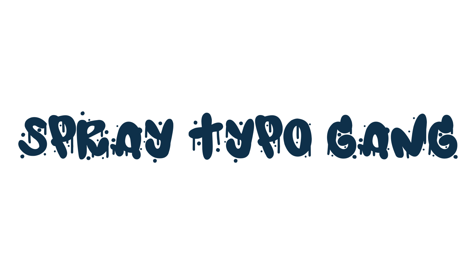 Spray Typo Gang, script graffiti fancy decorative calligraphy font preview