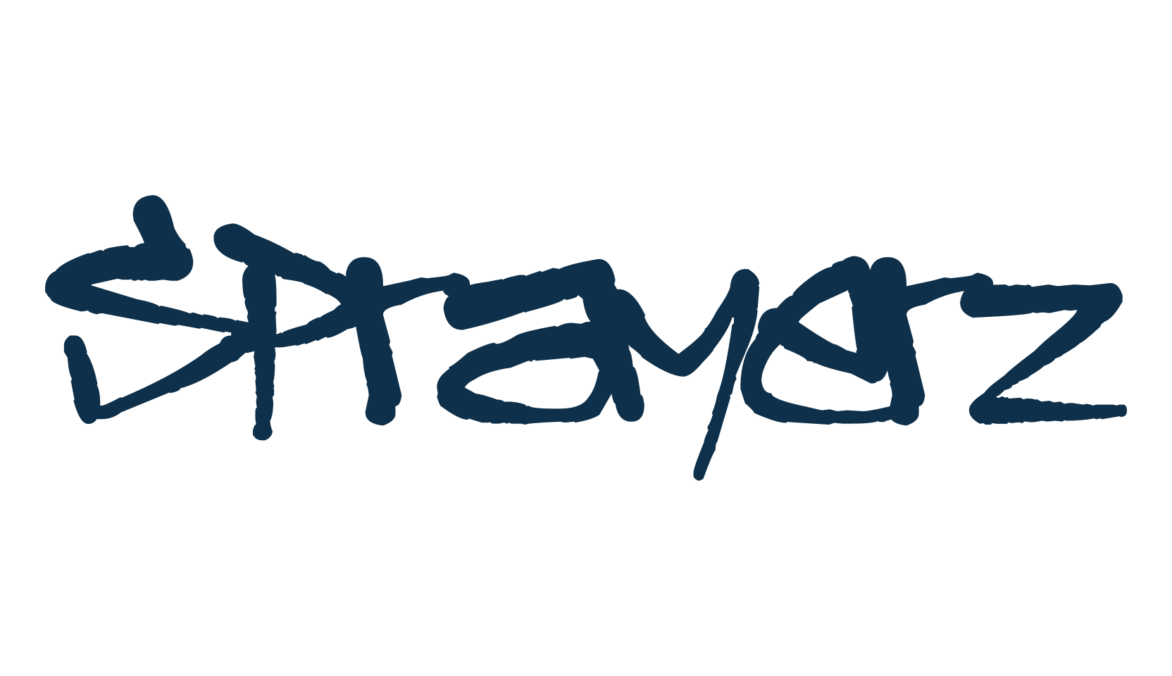 Sprayerz, script graffiti fancy decorative calligraphy font preview