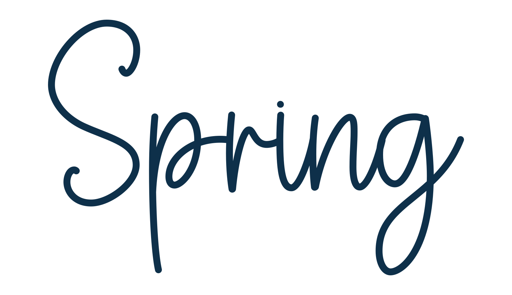 Spring (spring-4), fancy decorative font preview