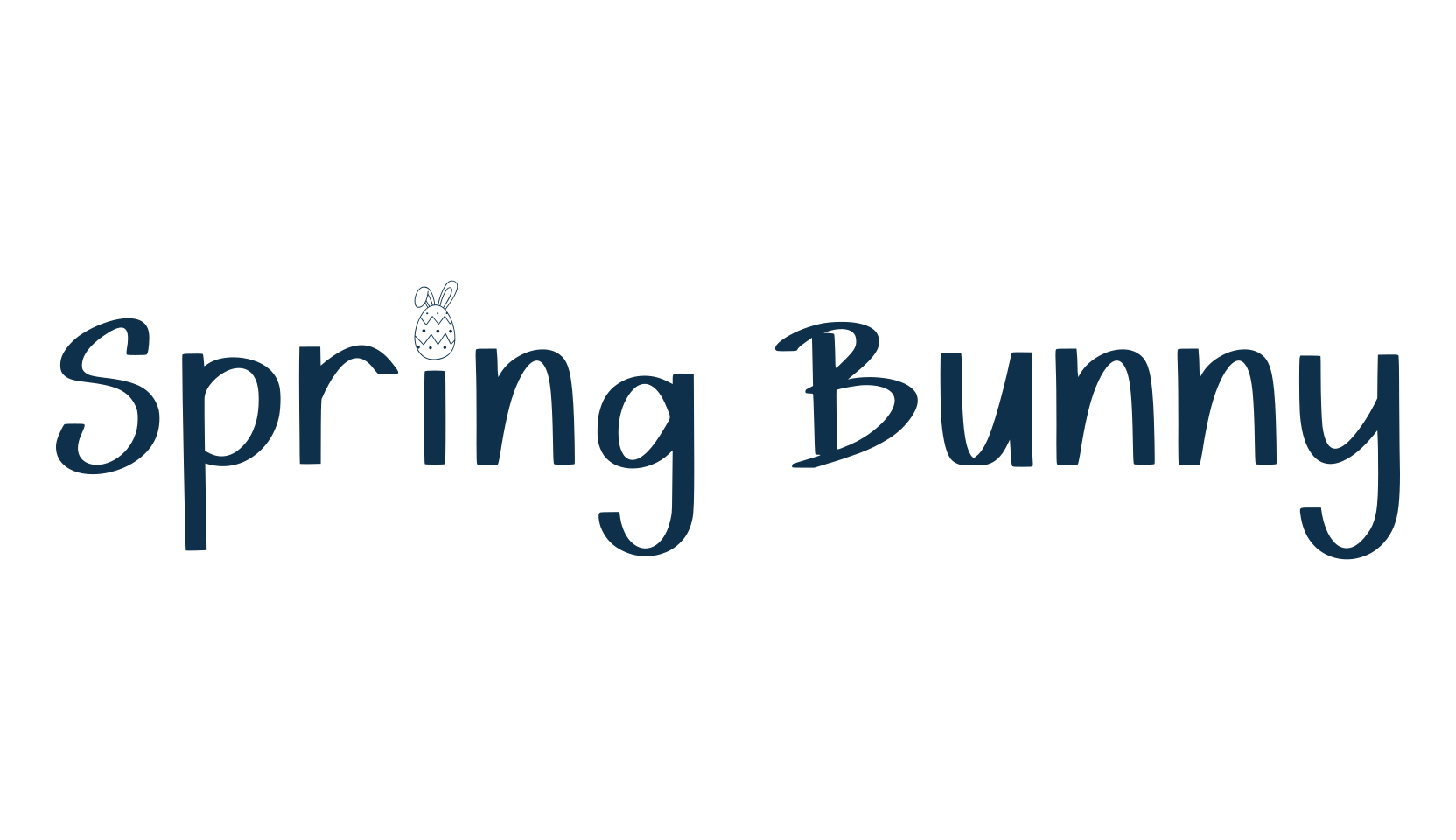 Spring Bunny, display market font preview