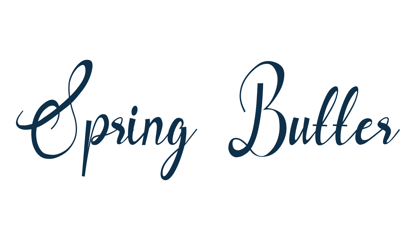 Spring Butter, script calligraphy fancy decorative font preview