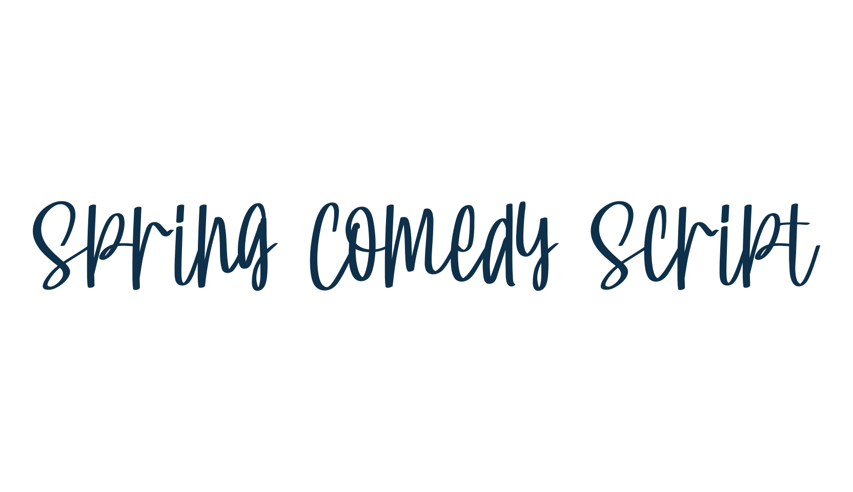 Spring Comedy Script, handwriting font preview