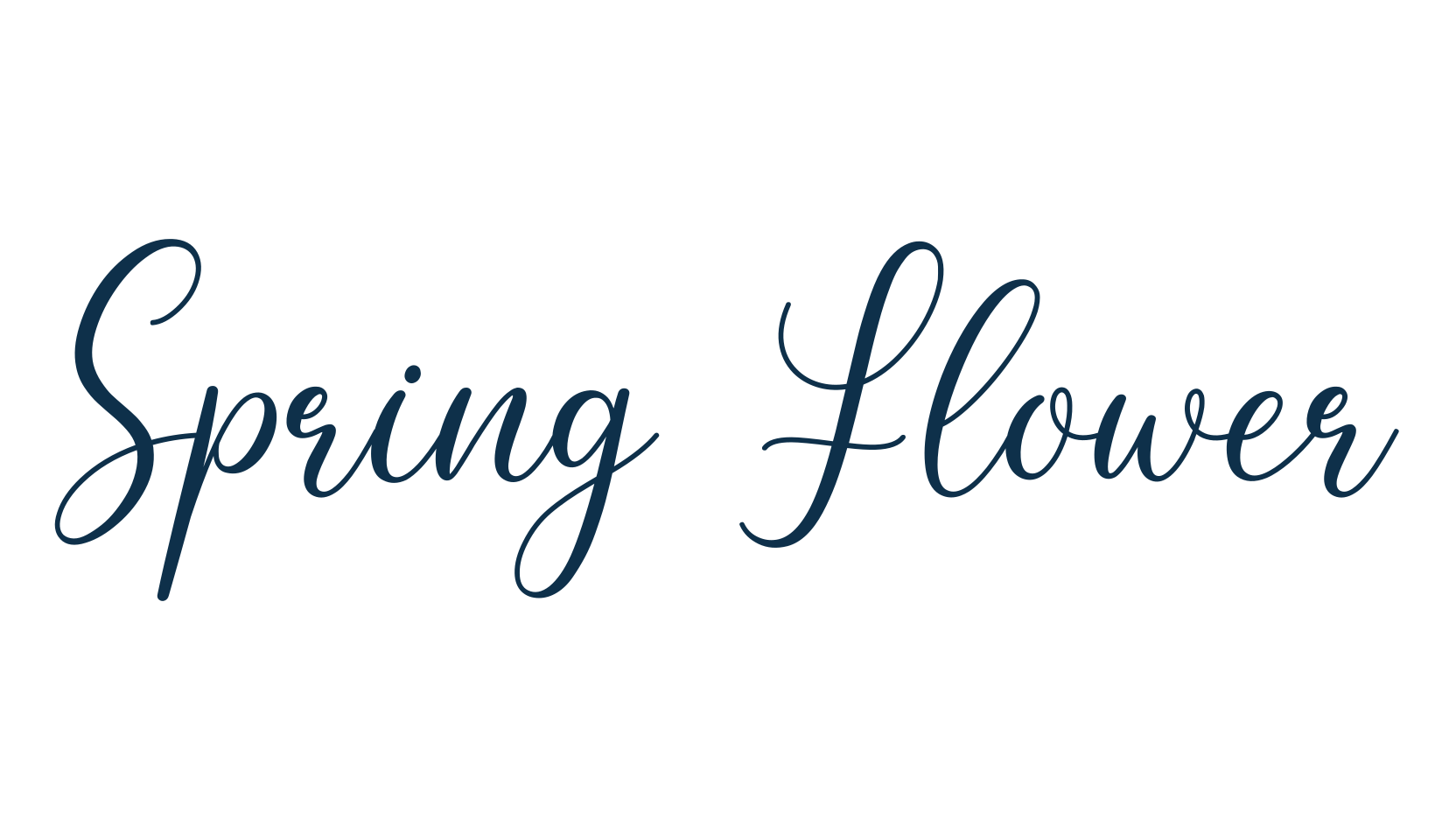 Spring Flower, fancy decorative font preview