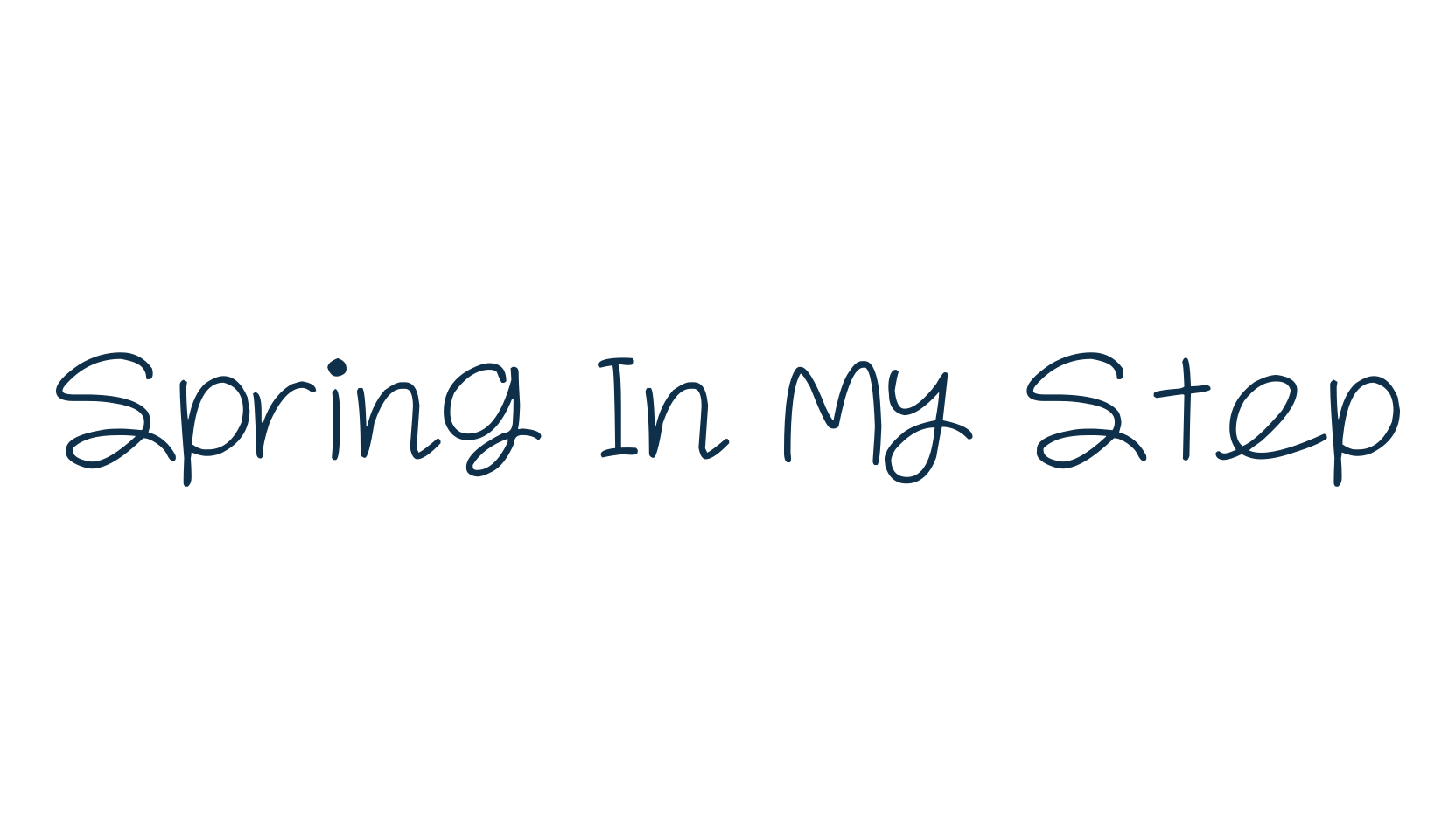 Spring In My Step, script handwritten fancy decorative calligraphy font preview