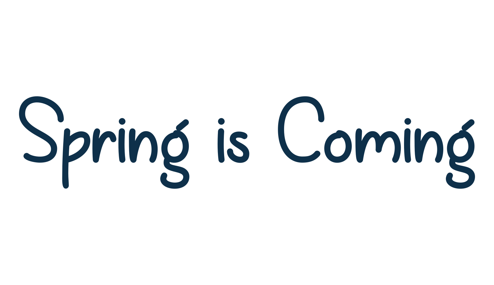 Spring is Coming, script handwritten fancy decorative calligraphy font preview