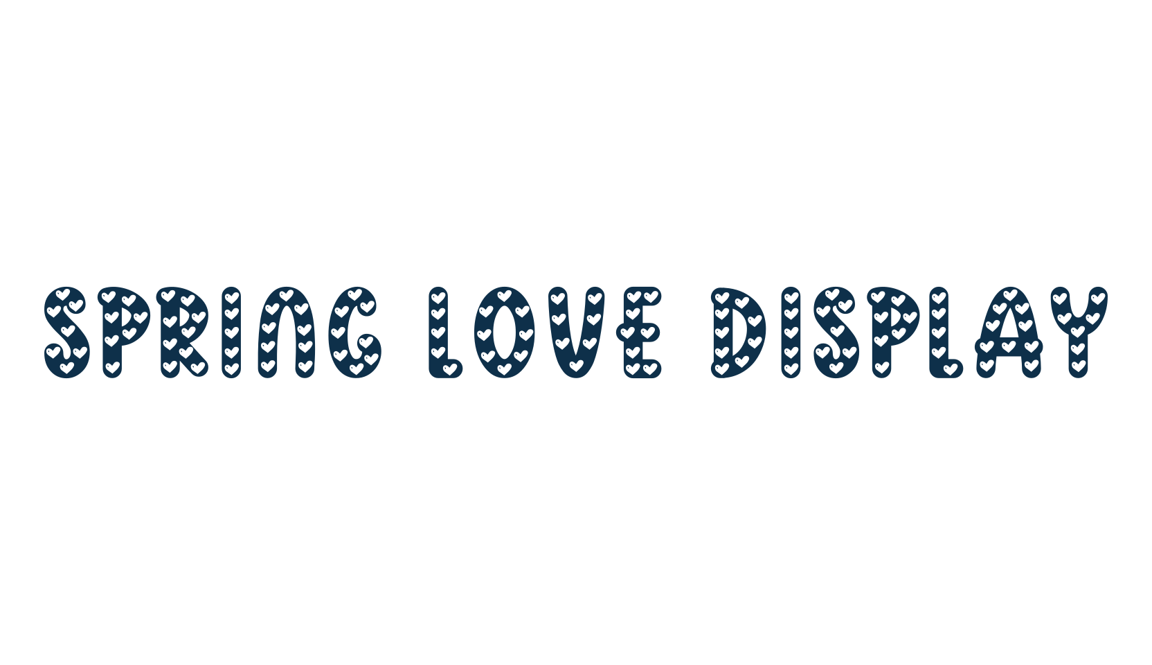 Spring Love Display, fancy decorative font preview