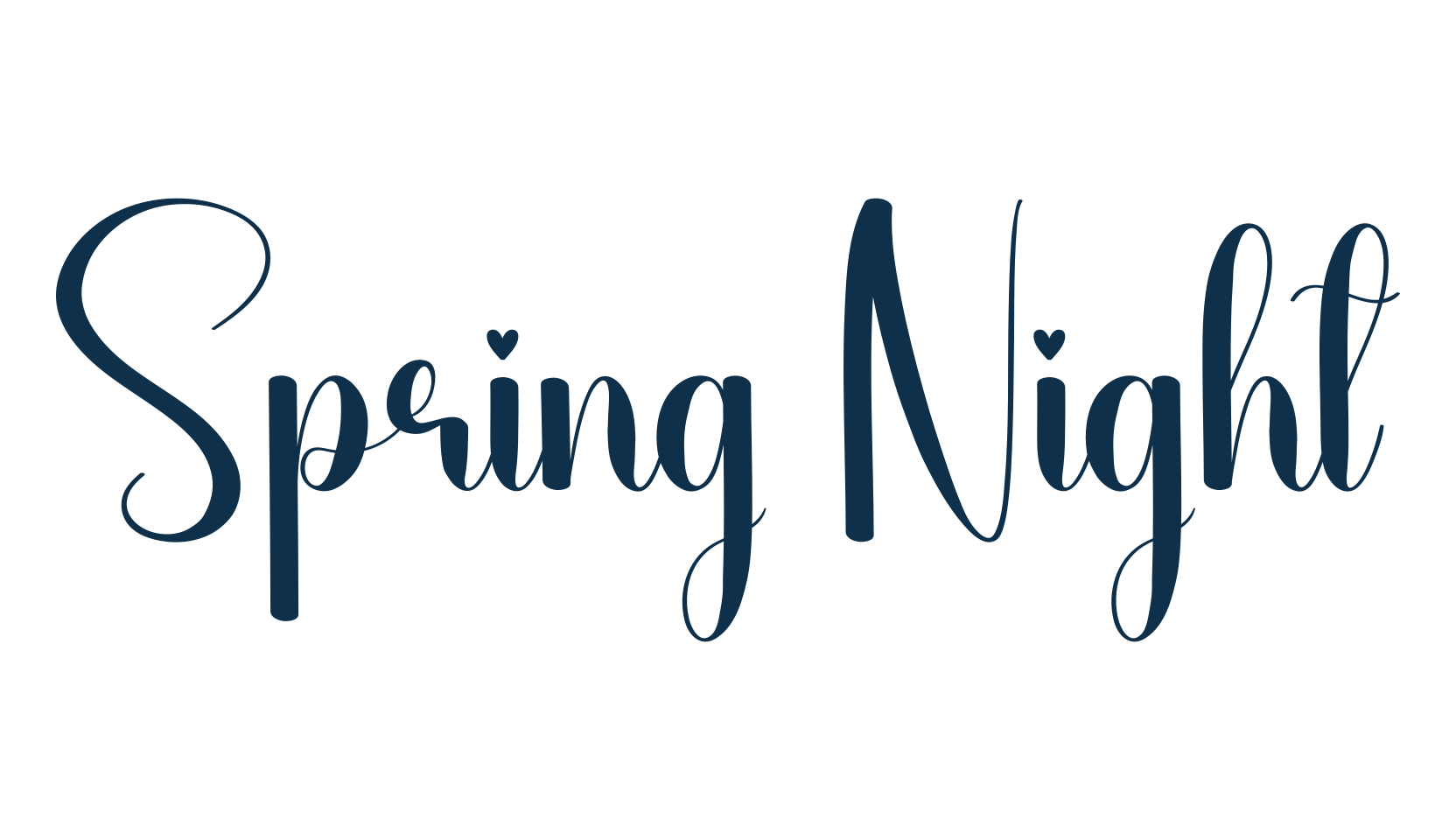 Spring Night, display market font preview