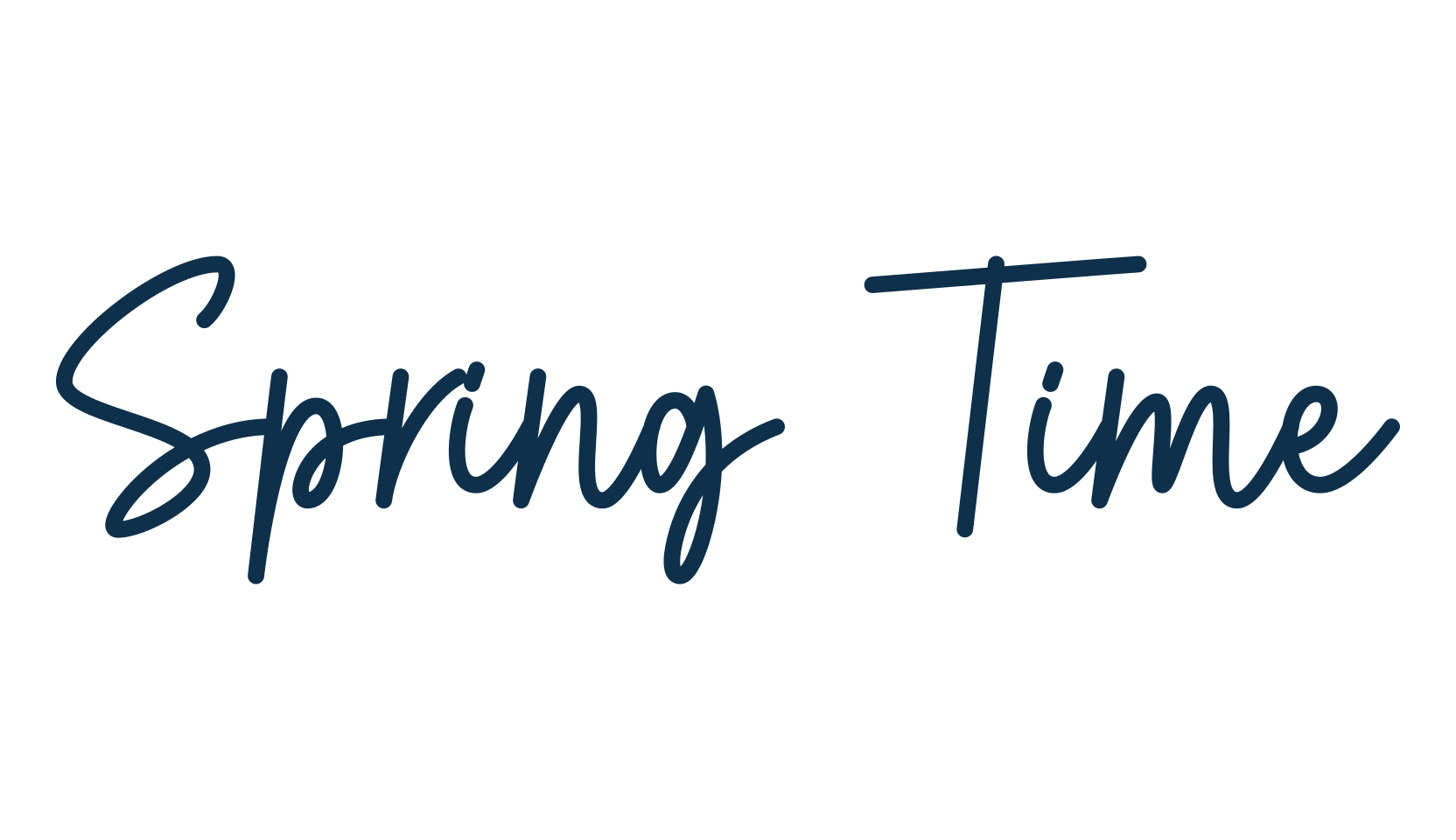 Spring Time (spring-time-3), handwriting font preview